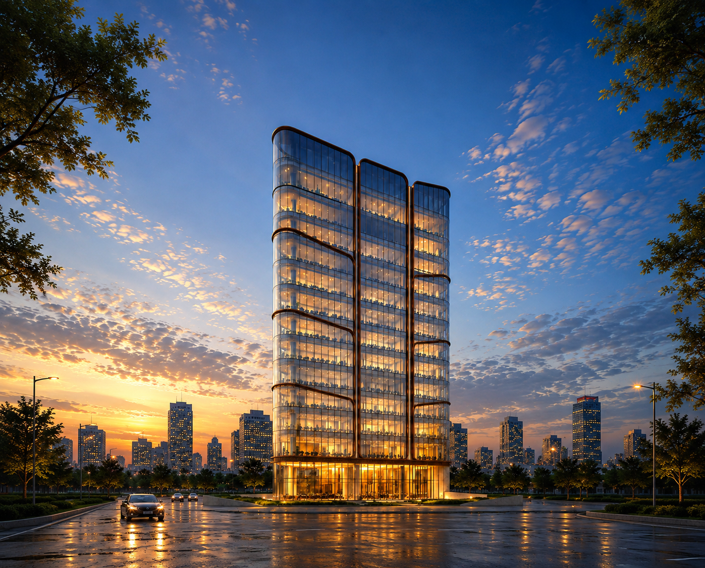PIXEL Goregaon — front elevation render